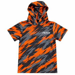 Sweat à capuche de baseball à manches courtes personnalisé pour enfant et jeune, style hip-hop, tenue décontractée pour le sport et la gym, streetwear sublimé pour garçon - Product Image 6