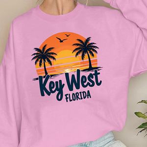 Palm Key West sweats femme design rétro tropical - Product Image 3