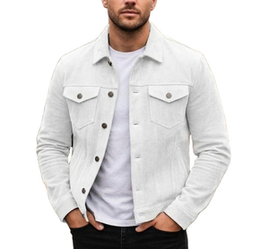 Men's Brown <b>Suede</b> <b>Jacket</b> Slim Fit Casual Stand Collar Zipper Closure Regular Sleeve Solid Color Breathable Front Autumn - Product Image 5