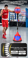 Kit d'entraînement de boxe portable : Ballon de vitesse avec bandeau élastique et sangle réglable pour la maison et la salle de sport