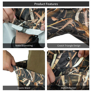 Custom Unisex Camouflage Hunting Pants <b>Waterproof</b> Ripstop Polyester Outdoor Cargo Workwear Trousers Multi Pocket - Product Image 6