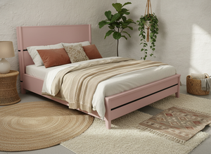 Cadre de lit en bois massif de mangue de qualité supérieure, mobilier de chambre moderne et écologique, export direct d'usine, OEM, ODM, vente en gros, sur mesure - Product Image 6