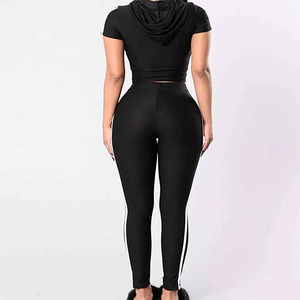 Custom Embroidery Logo Winter Solid 2-Piece Washed <b>Top</b> Shorts Set Tracksuit Woman 100% Cotton Outfits - Product Image 4