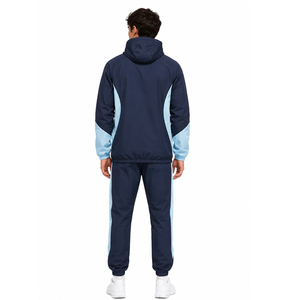 Retro Color Block Hooded Tracksuit Men Women Full Zip Windbreaker Jogger Set Lightweight Sportswear Casual Streetwear Athletic - Product Image 4