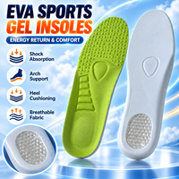 Nefes Alabilen Yastıklı EVA Spor Tabanlıkları, Koşu, Yürüyüş, Spor Ayakkabıları, İş Botları ve Günlük Kullanım için Kemer Destekli Ayakkabı İçlikleri, Sıcak Fırsat