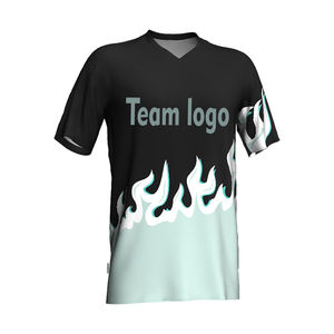 Camiseta Deportiva Clásica para Hombre, Sublimada, de Manga Corta, Impresa, Transpirable, de Secado Rápido, con Logotipo Personalizable - Product Image 1