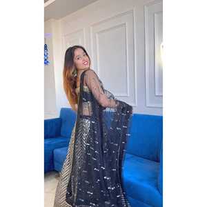 Ropa elegante de diseñador Lehenga Choli para fiestas con Sequence & Zari Work - Product Image 5