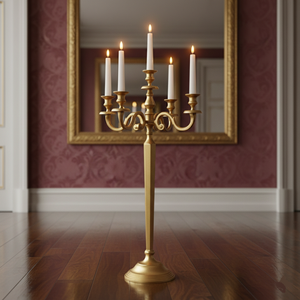 Christmas Decorated Candelabra 5 Arms New Design <b>Candlestick</b> Handmade Candle Holder Votive Hot Selling Trending Candelabra - Product Image 3