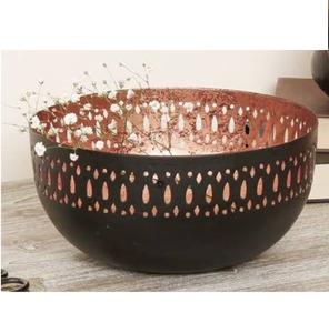 Tazón para servir frutas de diseño exclusivo, hecho a mano, decorativo, de metal, a precio de mayorista. - Product Image 6