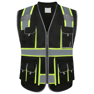 Professional Reflective Workwear <b>Uniforms</b> Safety Vest Lightweight <b>Construction</b> Safety Vest High Quality Supplier - Product Image 5
