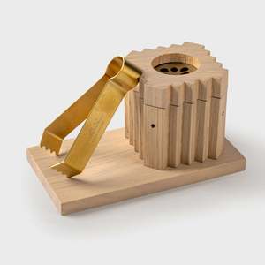 Support à bâtonnets d'encens en bois de qualité supérieure avec sac de rangement, ensemble brûleur d'encens en bois avec sac de transport en toile - Product Image 1