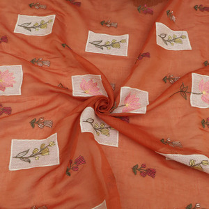 Tela de encaje floral de malla de georgette de calidad exportación con bordado maltado premium para vestidos de novia y prendas de ocasión. - Product Image 5