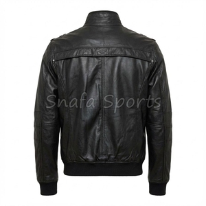 Custom <b>Suede</b> Leather <b>Jacket</b> High Quality Luxury Zip up <b>Jacket</b> for Men Winter Bomber Biker wear <b>Jacket</b> - Product Image 2