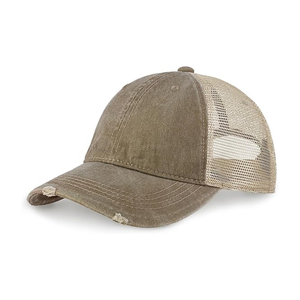 Casquette Trucker en Maille Blanc Teal 100% Acrylique, 6 Panneaux, Réglable, Unisexe, Décontractée, Printemps-Été, Broderie Couleur Contrastante sur le Devant - Product Image 5