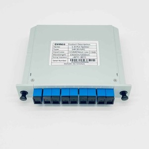 Répartiteur de cassette à fibre optique 1x8 SC UPC pour réseau FTTH FTTx et LAN sans fil - Product Image 1