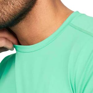 Conjunto de 2 piezas de verano transpirable para hombre, color verde menta, 100% algodón, con pantalones cortos y camisas para ropa deportiva de manga corta, alta calidad - Product Image 2