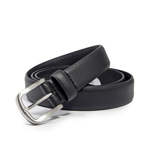 Men Women's Genuine Splitting Leather <b>Belt</b> Classic Design With Single Prong <b>Buckle</b> Match Jeans or Business Casual Pants OEM - Product Image 2