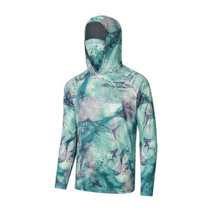 Sudadera con capucha para pesca UPF 50, ropa de pesca transpirable de secado rápido, suministro al por mayor - Product Image 3