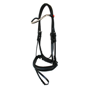 Nuevo equipo de equitación western: Brida de cuero y nailon PP con correas recubiertas de TPU y acolchado suave - Product Image 1