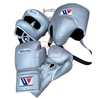 Juego de Guantes de Boxeo Personalizados, de Cuero Vacuno con Cordones, Absorbentes de Humedad, de Secado Rápido, Transpirables, para Entrenamiento y Competencia Profesional