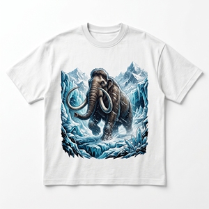 Camiseta con gráfico de halcón egipcio |   Camiseta de Algodón Grueso de 240 GSM Color Crema Beige con Estampado de Obeliscos Solares - Product Image 4