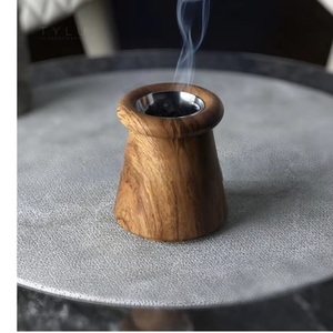 Customized Religious Acacia Wood Bakhoor Incense Burner High Quality New Style From India with Tea Scent Coriander All-Season - Product Image 1