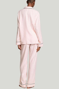 Conjunto de pijama con volantes para mujer, ropa de dormir suave, Top de manga larga, pantalones cortos a juego, conjunto femenino para estar en casa, traje cómodo para la noche, primavera - Product Image 3