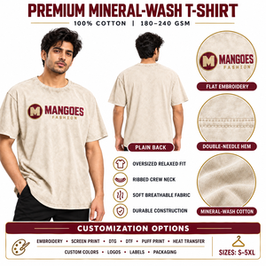 Camiseta de hombre al por mayor, corte regular, 220 gramos, algodón jersey, ecológica, anti-bolitas, lavado enzimático, bordado, hombro caído, manga corta - Product Image 6