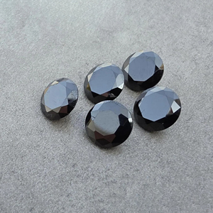 Piedra Preciosa Suelta de Hematita Natural de Alta Calidad, Corte Facetado, Forma Redonda, Calibrada, para Fabricación de Joyería, Venta al Por Mayor - Product Image 1
