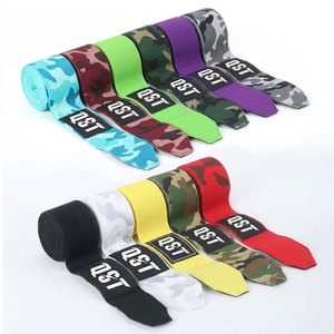 Vendas de boxeo con logo personalizado y vendas de protección de algodón para entrenamiento de Kickboxing, Muay Thai, MMA y otros deportes, todos los colores - Product Image 6