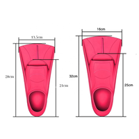 Palmes de bain en silicone avec sac en maille Accessoires d'entraînement de natation pour enfants adolescents adultes femmes hommes