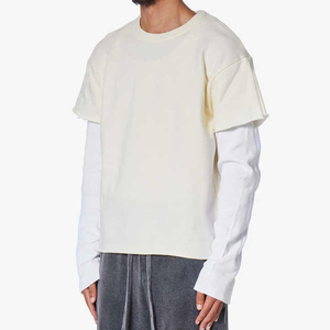 Camiseta Personalizada de Manga Larga de Doble Capa para Hombre con Bolsillos, Talla Grande, 100% Algodón Ecológico, Secado Rápido, Estilo Urbano - Product Image 3