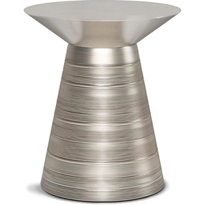 Stainless Steel Side <b>Table</b> Minimalist Design Living Room Furniture Home Decor Metal Accent <b>Table</b> Industrial Vintage <b>Stools</b> - Product Image 4