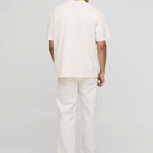 Camiseta de algodón 100% para hombre, precio económico, venta al por mayor, logotipo personalizado impreso, corte holgado, camiseta gráfica para venta en línea - Product Image 5