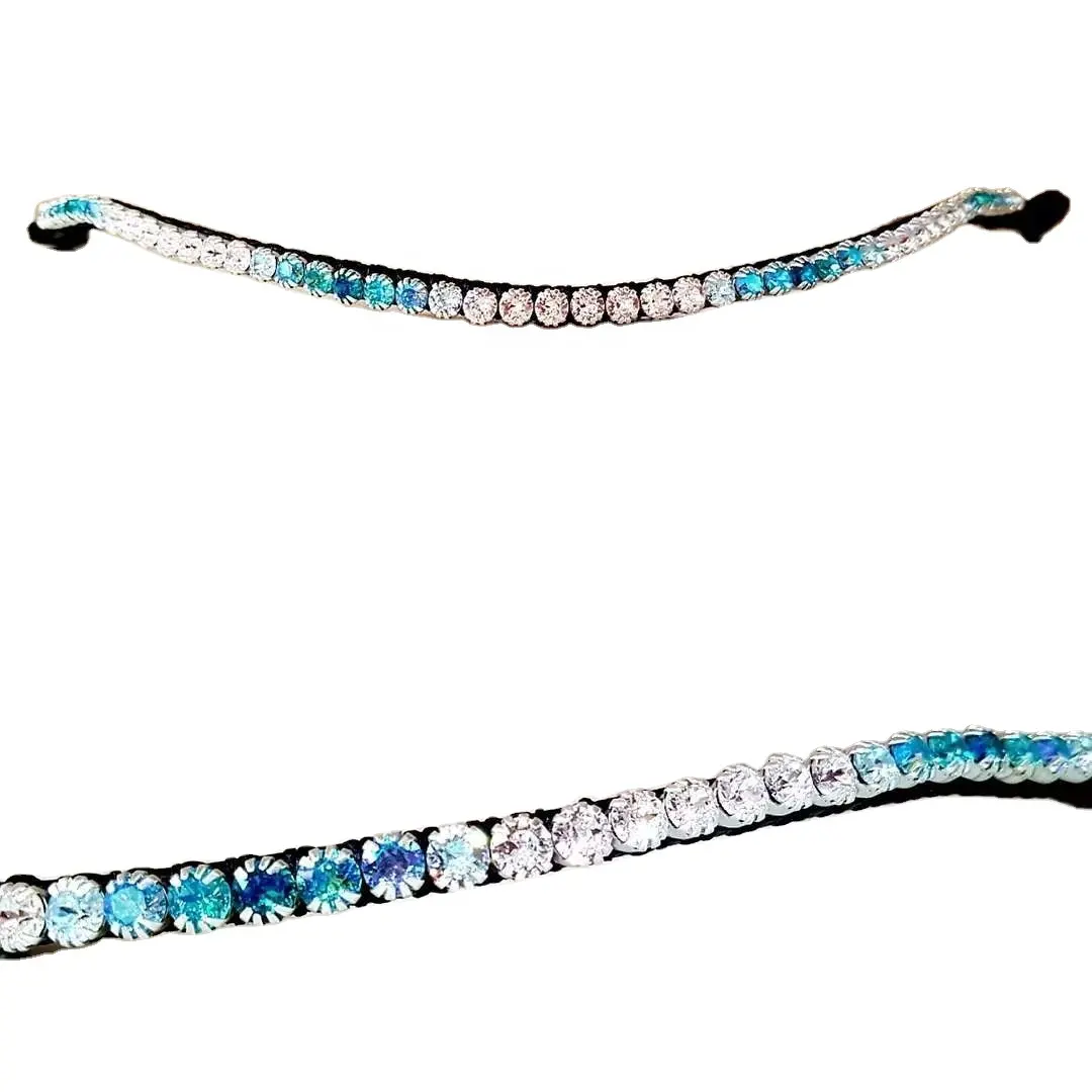 Equestrian 100% Genuine Leather Horse Premium Quality Browbands With Rhinestone Wholesale Manufacturer
