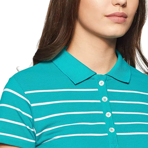 Camiseta de Manga Corta para Mujer, Tejida, Estampada, 100% Algodón, Transpirable, con Logotipo Bordado Personalizado, Precio Económico, Venta al Por Mayor - Product Image 6