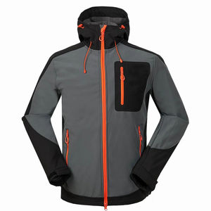 Service OEM en gros, veste softshell d'hiver pour homme, imperméable, logo personnalisable sur le devant, tailles variées - Product Image 1