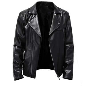 Blouson d'hiver homme style motard vintage usé, veste de motard de qualité supérieure, blouson moto usé - Product Image 1