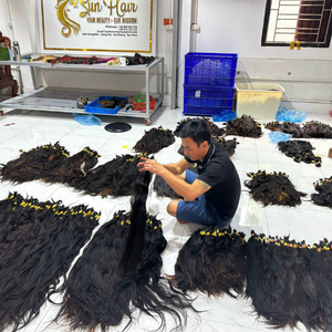 Vente en gros de cheveux vietnamiens bruts, cheveux en vrac, cuticules non traités, extensions de cheveux humains alignés - Product Image 5