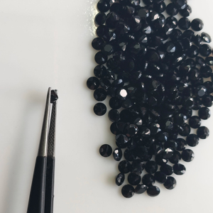 พลอยออนิกซ์สีดำธรรมชาติ ขนาด 4 มม. ทรงกลมเจียระไนแบบบริลเลียนท์ คุณภาพดีที่สุด พลอยเม็ดเดี่ยวสำหรับทำเครื่องประดับ ได้รับการรับรองจากเรดเมาน์เทน เจมส์ - Product Image 3