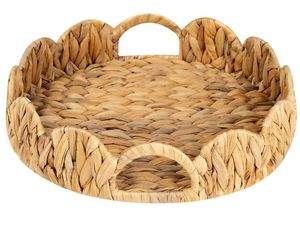 Wooden <b>Round</b> Eco-Friendly Deluxe Serving <b>Tray</b> Set for Living Room Dining <b>Table</b> & Decorative Coffee <b>Table</b> Use 2 Countertop <b>Trays</b> - Product Image 6