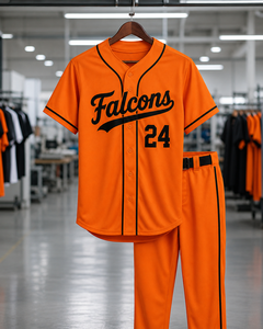 Uniforme de Béisbol Sublimado Personalizado OEM con Mangas Cortas, Ropa de Equipo de Verano, Jersey de Béisbol Resistente - Product Image 5