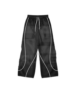 Conjunto deportivo cortavientos con pantalón y chaqueta con cremallera, logotipo personalizado, líneas reflectantes de malla interior, conjunto deportivo cortavientos para hombre - Product Image 3