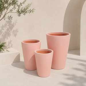 Ensemble de jardinières en fibre de verre prêtes à être expédiées pour l'entrée, le hall, la terrasse et la décoration du jardin. Matériau robuste, léger et résistant aux intempéries. - Product Image 6
