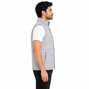 Gilet matelassé pour homme, fabricant en gros, gilet rembourré sans manches personnalisé, fournisseur OEM de vestes décontractées chaudes pour homme, pour l'extérieur - Product Image 3