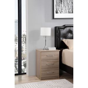 Comodino in legno sandalo contemporaneo elegante - Product Image 1