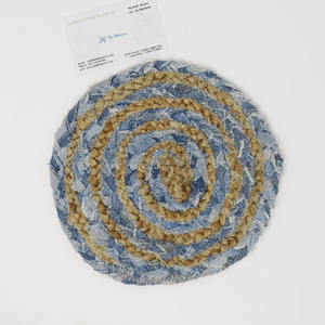 Napperons ronds en jute tressée fabriqués à la main Tapis de salle à manger écologiques pour restaurants cafés et décoration intérieure - Product Image 3