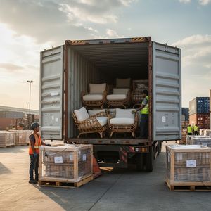 ชุดเฟอร์นิเจอร์หวายในร่มสำหรับลานบ้าน ทนทานต่อสภาพอากาศ ชุดโซฟาสำหรับสวน พร้อมเบาะรองนั่ง สำหรับระเบียง สนามหลังบ้าน โรงแรม ใช้ในห้องนั่งเล่นสไตล์โมเดิร์น - Product Image 5