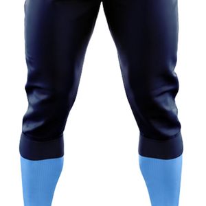 Light Blue Navy Baseball Kit for Men Full Uniform Button Down Jersey Pants Belt Breathable Lightweight <b>Athletic</b> Team Tournament - Product Image 2