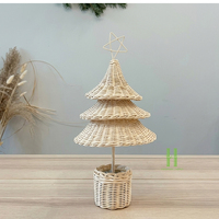 Décoration de Noël 2026 écologique faite à la main : étoile de sapin en jute tressée style bohème, décoration de table de Noël en fibres naturelles pour les fêtes